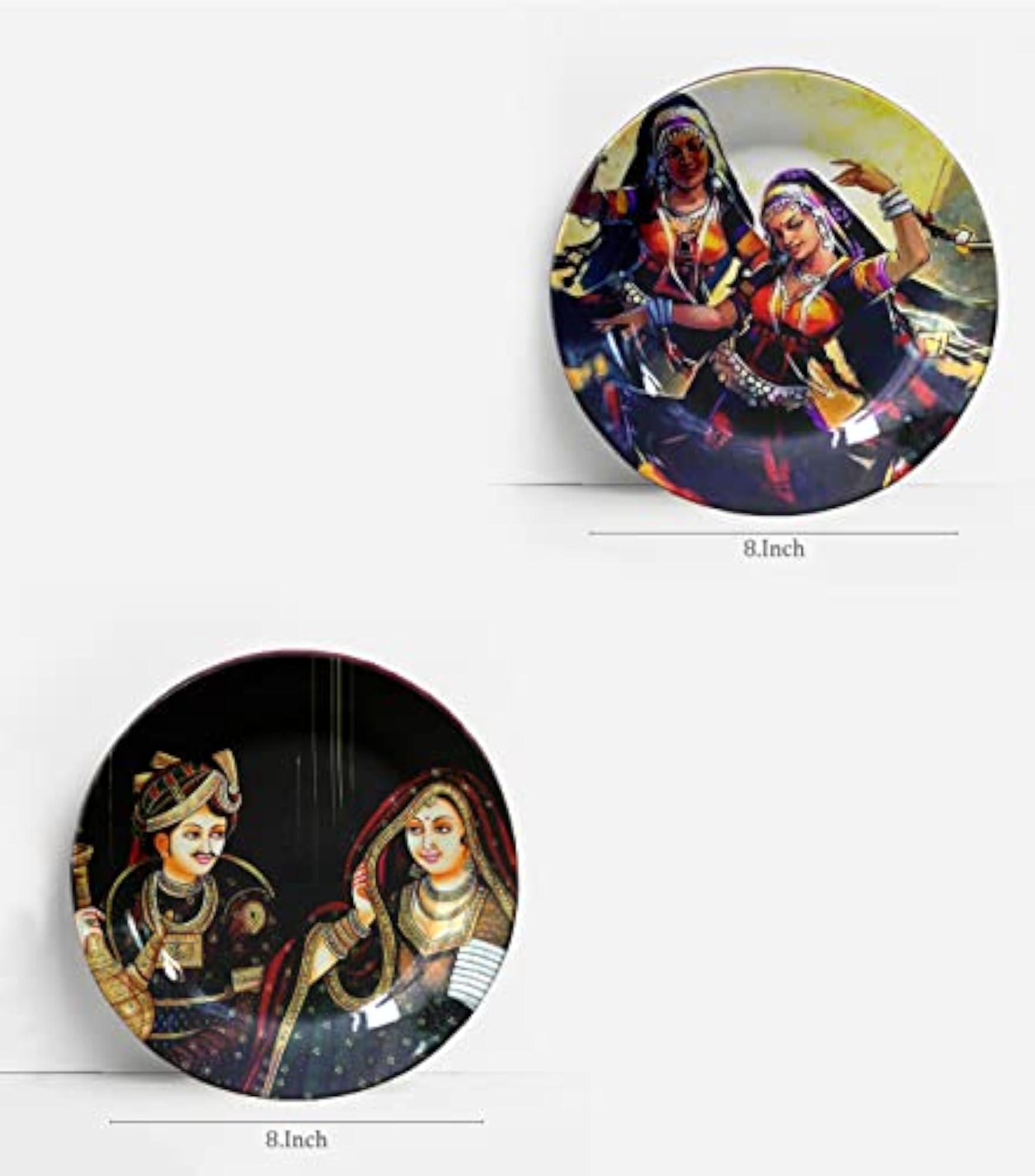 Indian Traditional Art Decorative Ceramic Wall Plates